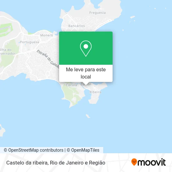 Castelo da ribeira mapa