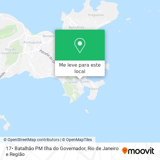 17• Batalhão PM Ilha do Governador mapa