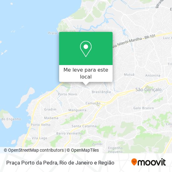 Praça Porto da Pedra mapa