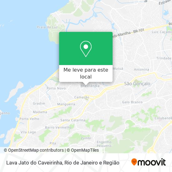 Lava Jato do Caveirinha mapa