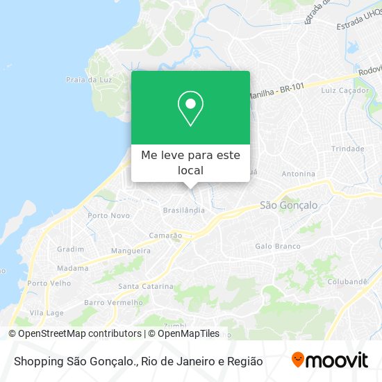 Shopping São Gonçalo. mapa
