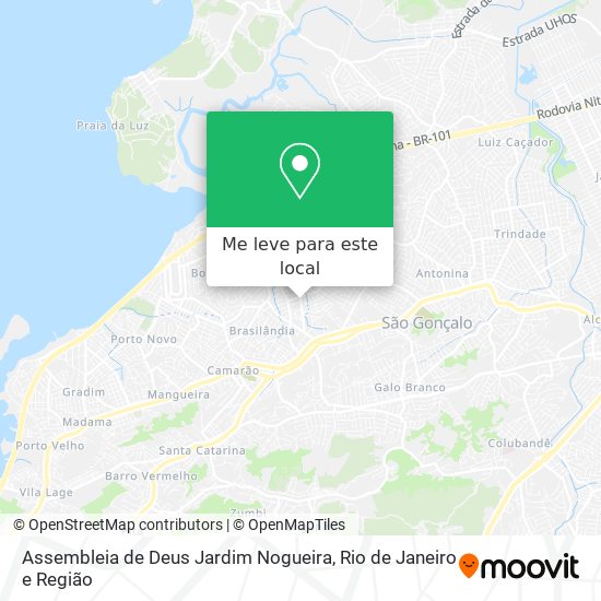 Assembleia de Deus Jardim Nogueira mapa
