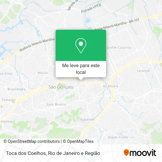Toca dos Coelhos mapa