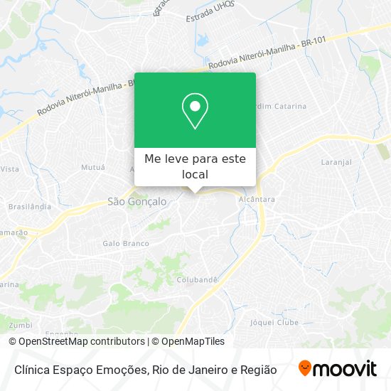 Clínica Espaço Emoções mapa