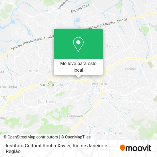 Instituto Cultural Rocha Xavier mapa