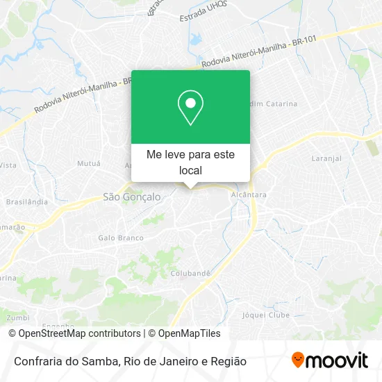 Confraria do Samba mapa