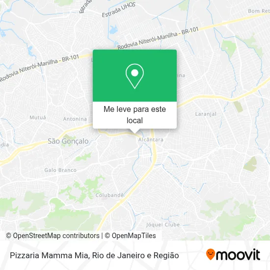 Pizzaria Mamma Mia mapa