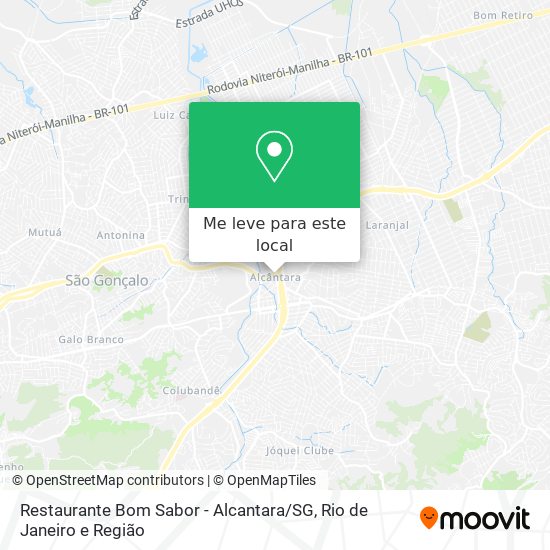 Restaurante Bom Sabor - Alcantara / SG mapa