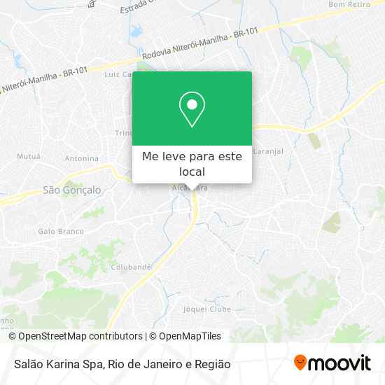 Salão Karina Spa mapa