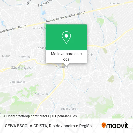 CEIVA ESCOLA CRISTA mapa