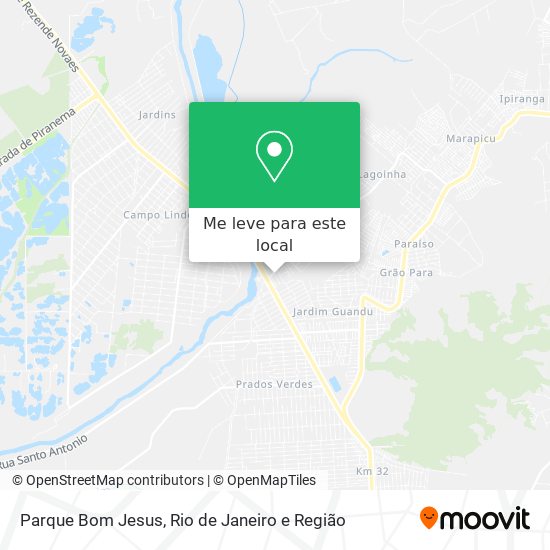 Parque Bom Jesus mapa