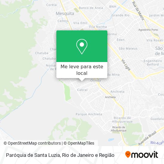 Paróquia de Santa Luzia mapa