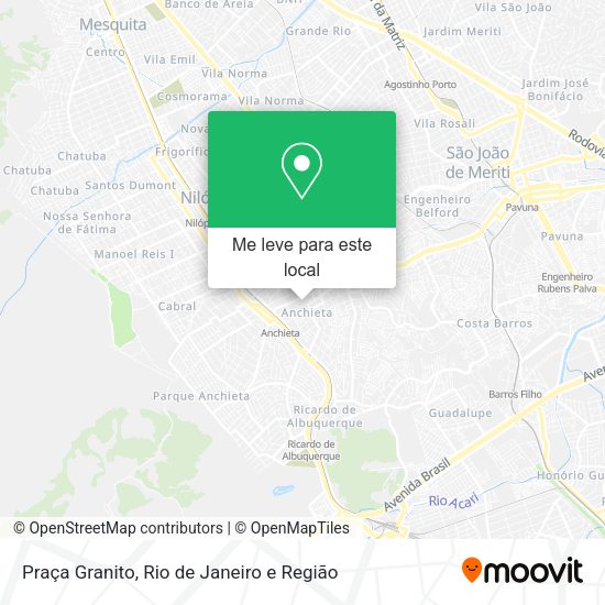 Praça Granito mapa