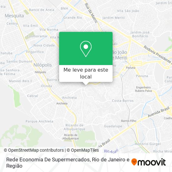 Rede Economia De Supermercados mapa