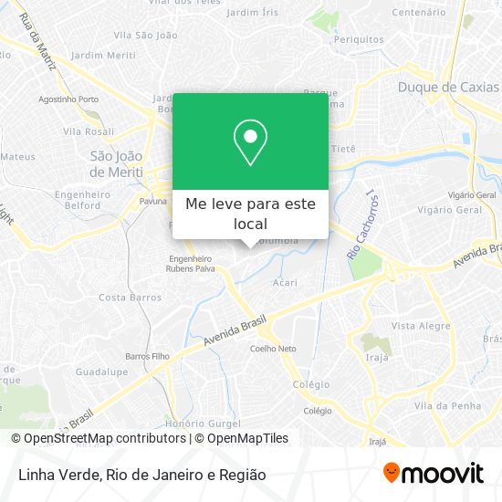 Linha Verde mapa