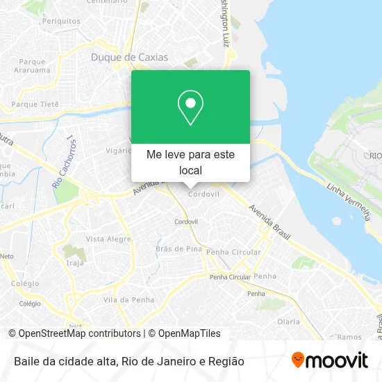 Baile da cidade alta mapa