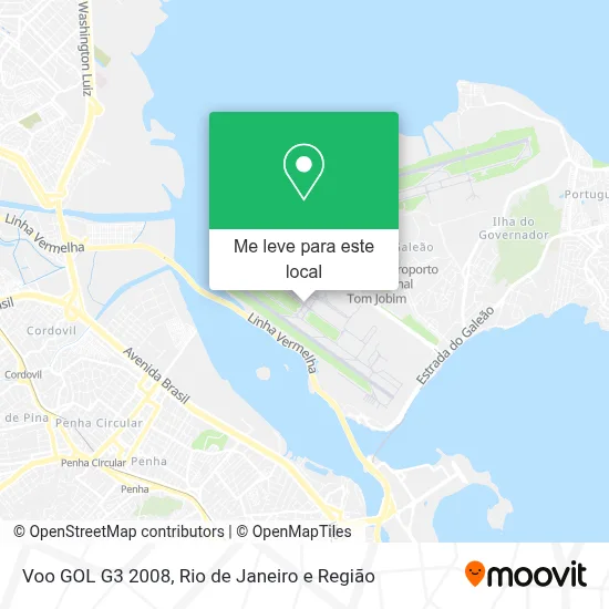 Voo GOL G3 2008 mapa