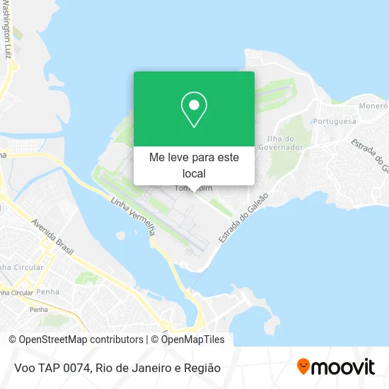 Voo TAP 0074 mapa