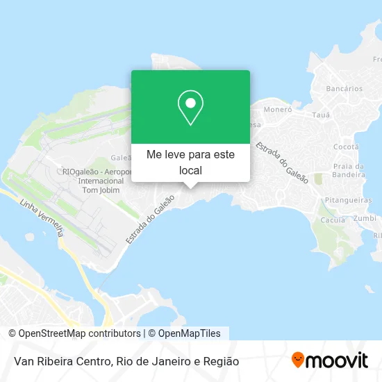 Van Ribeira Centro mapa