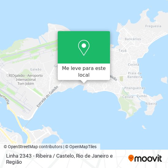 Linha 2343 - Ribeira / Castelo mapa