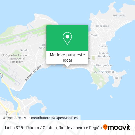 Linha 325 - Ribeira / Castelo mapa