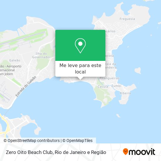 Zero Oito Beach Club mapa