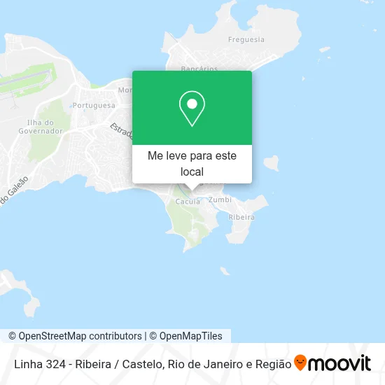 Linha 324 - Ribeira / Castelo mapa