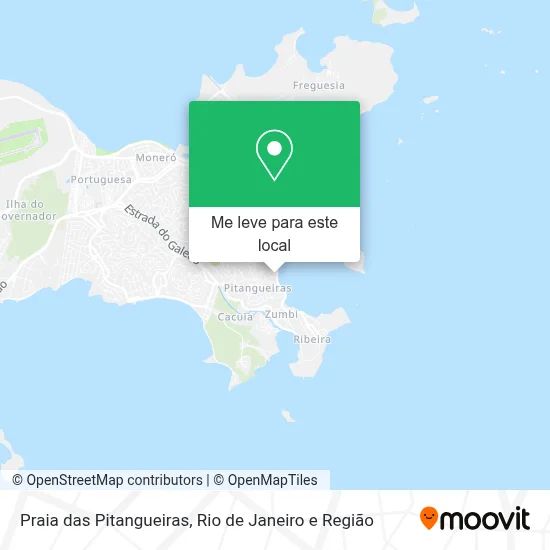 Praia das Pitangueiras mapa