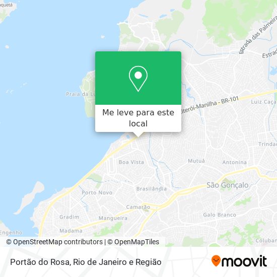 Portão do Rosa mapa