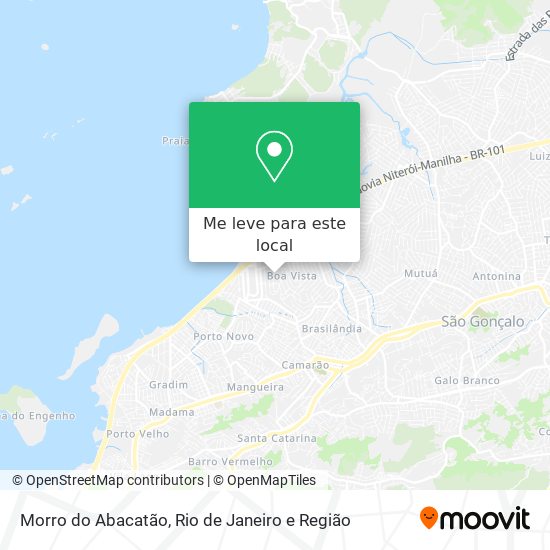 Morro do Abacatão mapa