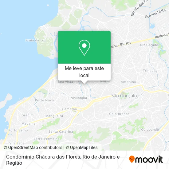 Condomínio Chácara das Flores mapa