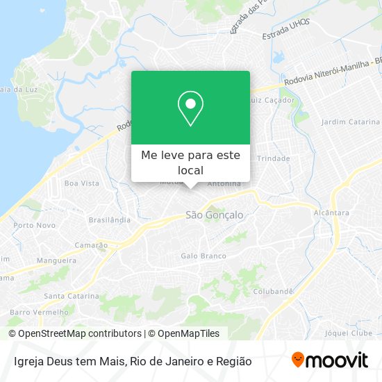 Igreja Deus tem Mais mapa