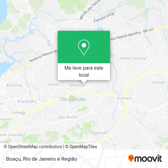 Boaçu mapa