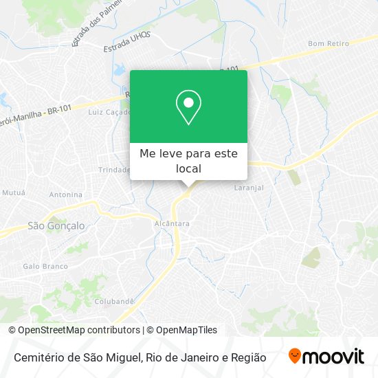 Cemitério de São Miguel mapa
