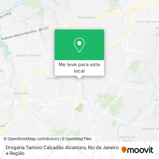 Drogaria Tamoio Calçadão Alcantara mapa