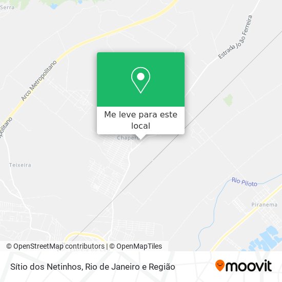 Sítio dos Netinhos mapa