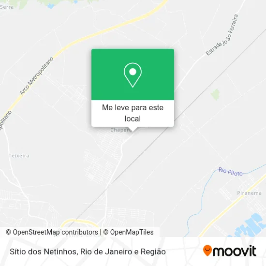 Sítio dos Netinhos mapa