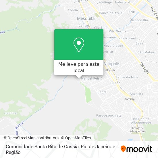 Comunidade Santa Rita de Cássia mapa