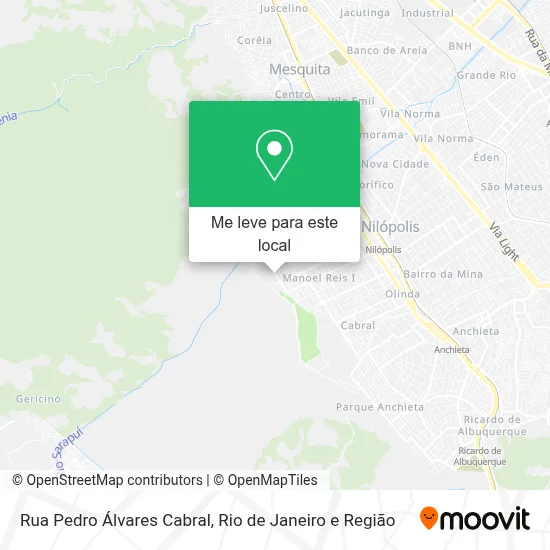 Rua Pedro Álvares Cabral mapa
