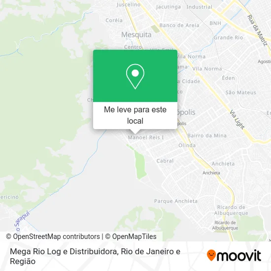 Mega Rio Log e Distribuidora mapa