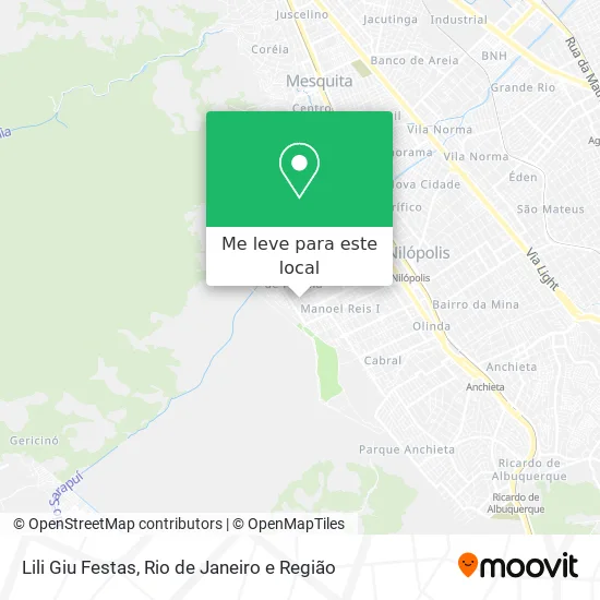 Lili Giu Festas mapa