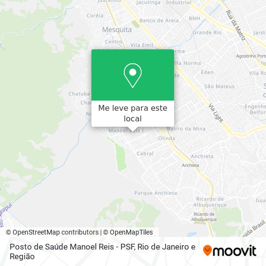 Posto de Saúde Manoel Reis - PSF mapa