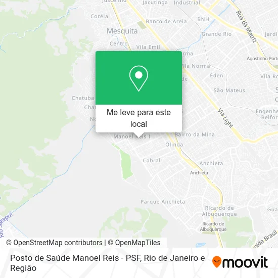 Posto de Saúde Manoel Reis - PSF mapa
