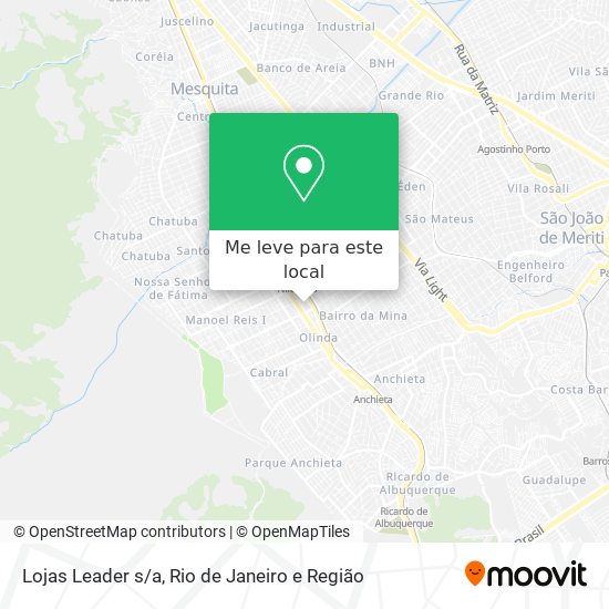 Lojas Leader s/a mapa