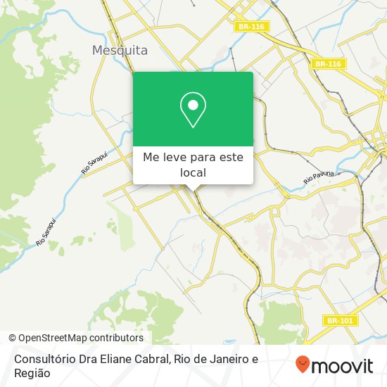 Consultório Dra Eliane Cabral mapa