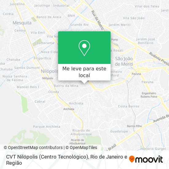 CVT Nilópolis (Centro Tecnológico) mapa