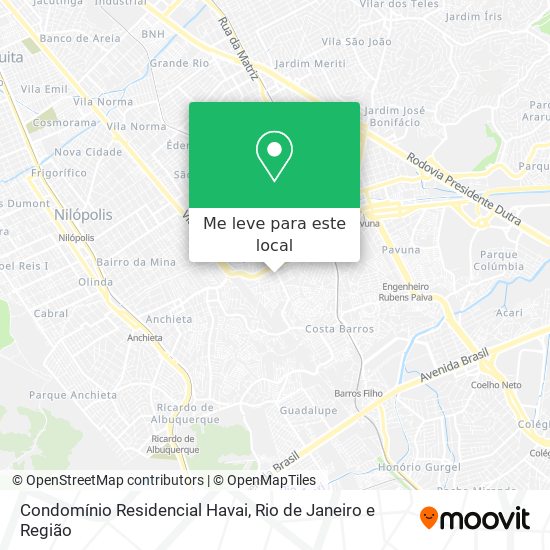 Condomínio Residencial Havai mapa