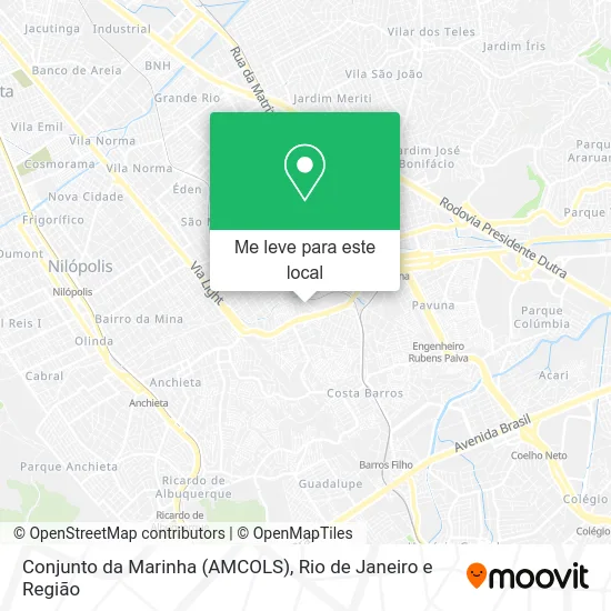 Conjunto da Marinha (AMCOLS) mapa