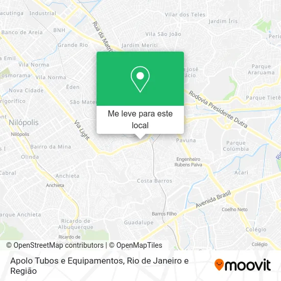 Apolo Tubos e Equipamentos mapa