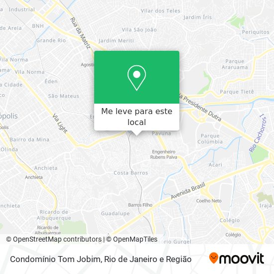 Condomínio Tom Jobim mapa